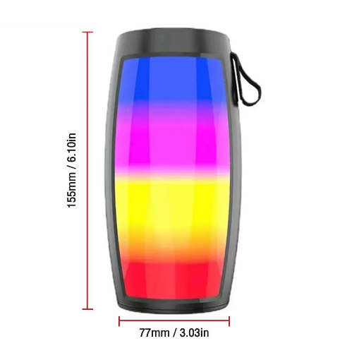 Haut-parleur Bluetooth portable, lumières LED, prend en charge la clé USB et carte memoir