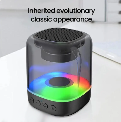  Haut-parleur Portable Bluetooth 5.0, lumières rvb, son HD, Mini haut-parleur de bureau sans fil pour fête à domicile, voyage en plein air 