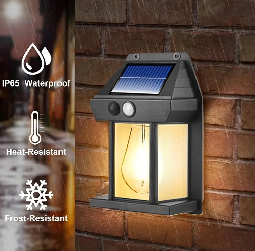 Applique Murale Solaire avec Capteur de Mouvement, Éclairage d'Extérieur