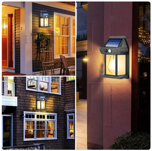 Applique Murale Solaire avec Capteur de Mouvement, Éclairage d'Extérieur