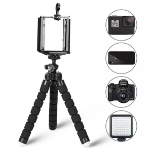 Trépied Pour Téléphone Flexible Éponge , Support de Téléphone