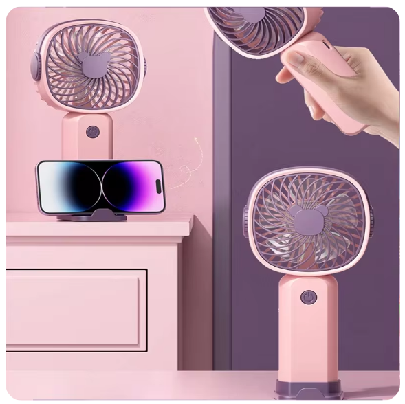 Ventilateur de bureau multifonctionnel, portable, silencieux, petit, chargement USB
