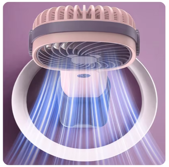 Ventilateur de bureau multifonctionnel, portable, silencieux, petit, chargement USB