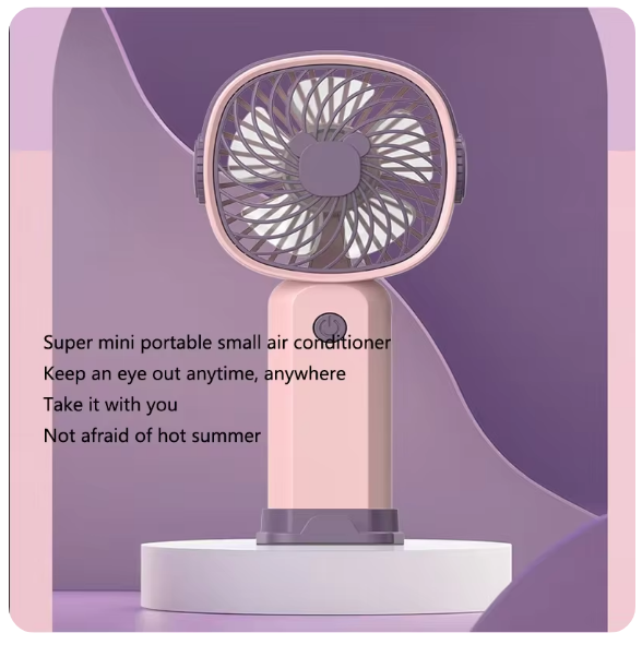 Ventilateur de bureau multifonctionnel, portable, silencieux, petit, chargement USB