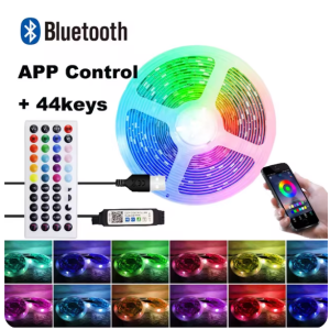 Bande lumineuse LED RGB, Bluetooth, décor pour salle LED 10m néon