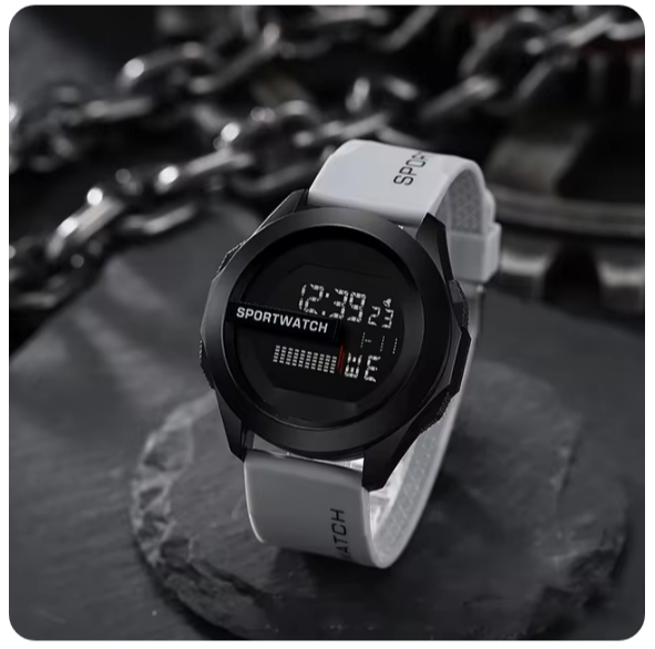 POSHI-Montre de sport numérique pour homme, montre-bracelet de luxe