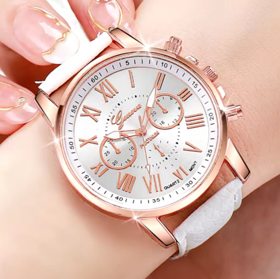 Montre-bracelet à quartz , montres pour femme, mode, 5 pièces
