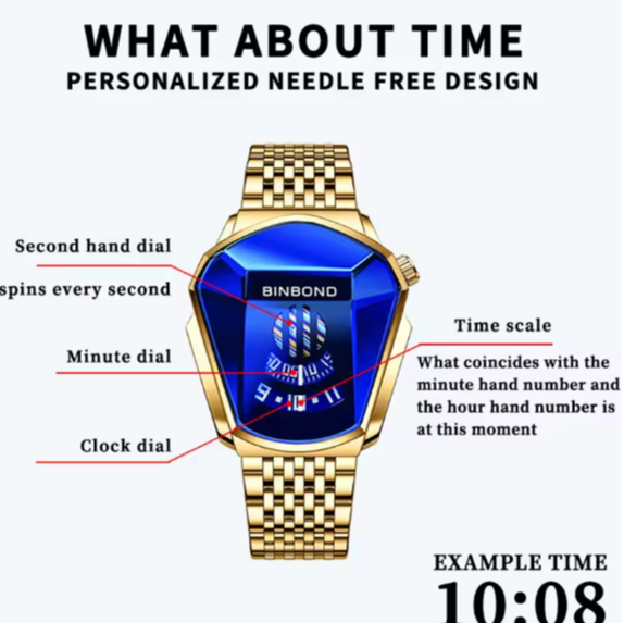 BINBOND-Montre-bracelet à quartz en acier inoxydable pour homme, marque de luxe supérieure, tendance cool