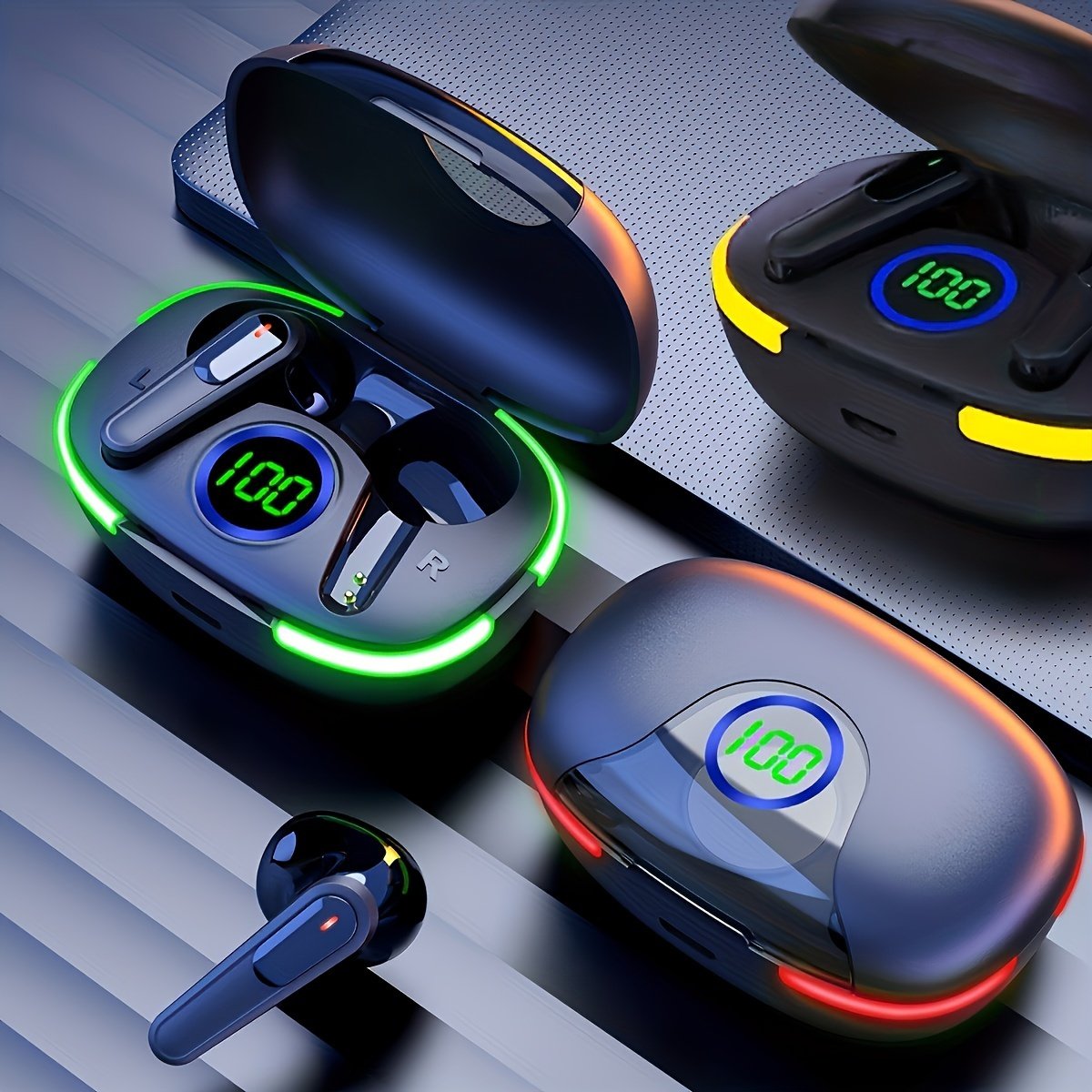 Nouveaux Écouteurs Sans Fil TWS avec Affichage LED - Contrôle Tactile, Sportif