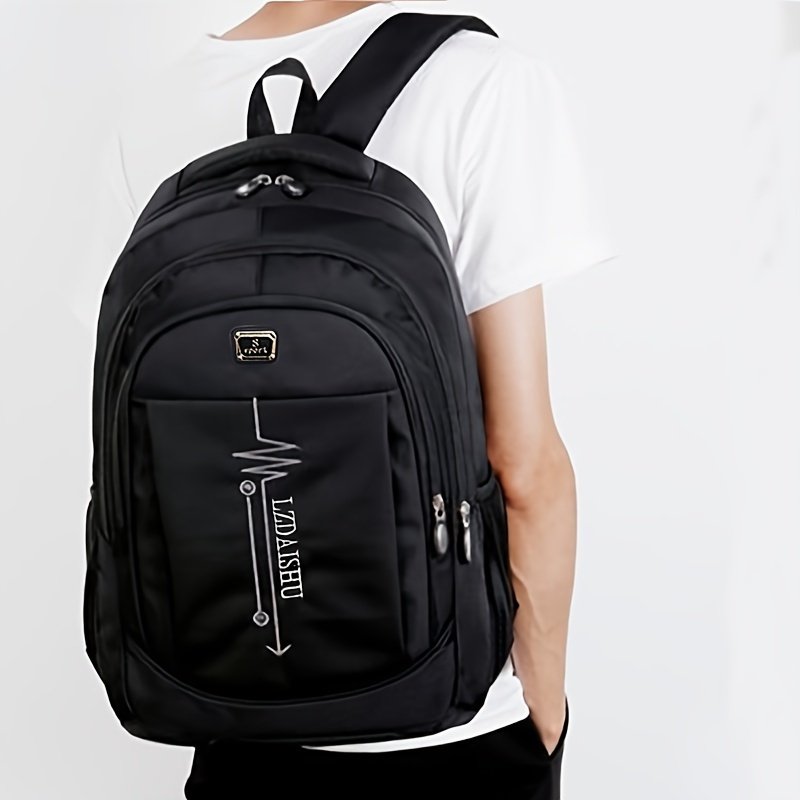 Sac à dos de mode , grand sac de voyage , matériau en nylon, style décontracté pour le lycée, le collège et le travail
