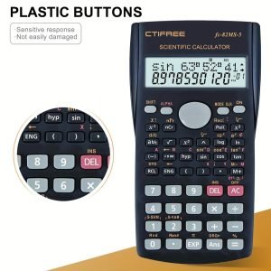 Un calculateur scientifique multifonction A CTIFREE FC-82MS avec 240 fonctions, affichage à double ligne