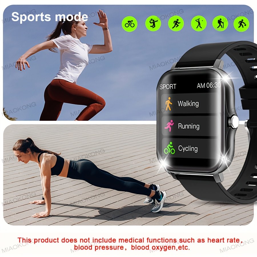 montre intelligente à écran tactile de 4,6 cm pour hommes et femmes, batterie de 180 mAh