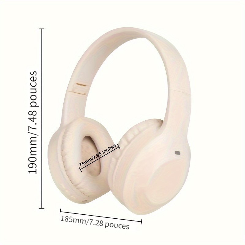 Casque Sans Fil pliable avec Micro , Carte memoire , USB type C