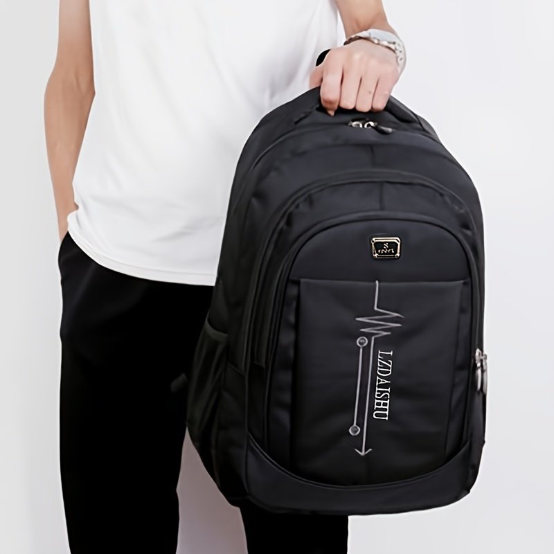 Sac à dos de mode , grand sac de voyage , matériau en nylon, style décontracté pour le lycée, le collège et le travail