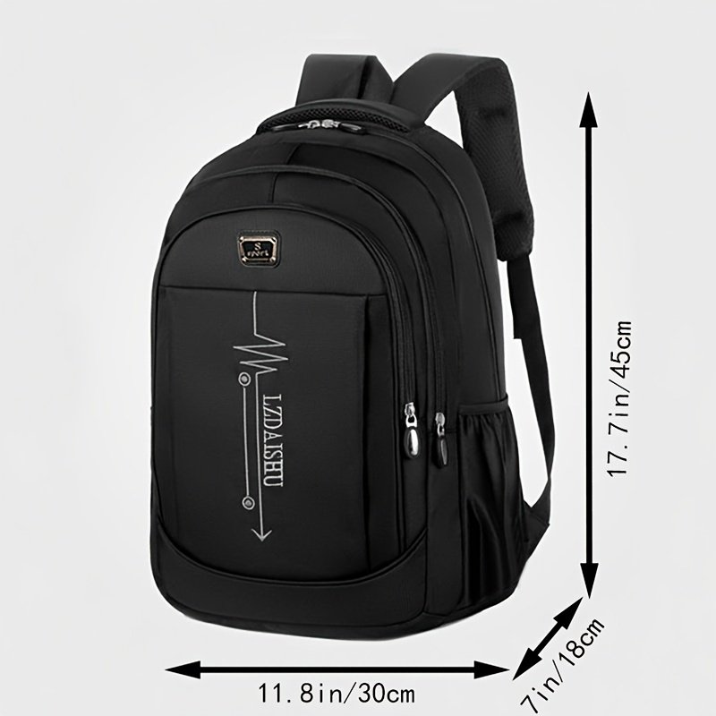 Sac à dos de mode , grand sac de voyage , matériau en nylon, style décontracté pour le lycée, le collège et le travail