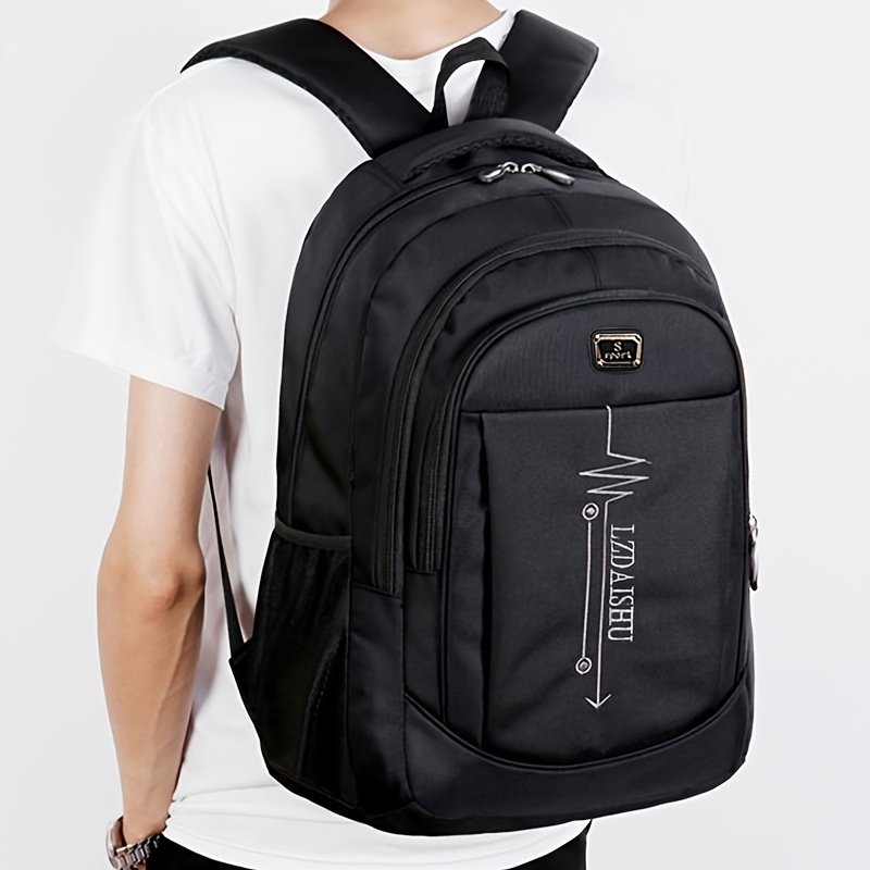 Sac à dos de mode , grand sac de voyage , matériau en nylon, style décontracté pour le lycée, le collège et le travail