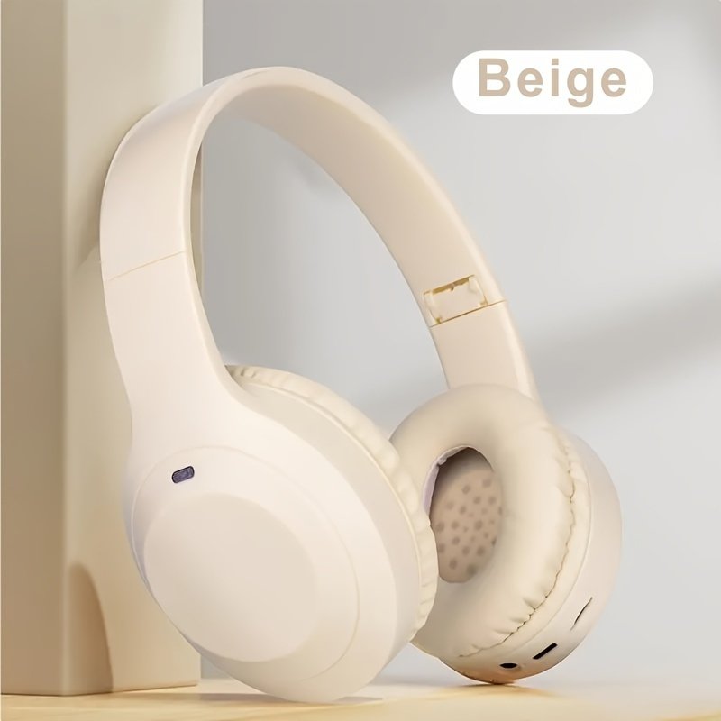 Casque Sans Fil pliable avec Micro , Carte memoire , USB type C