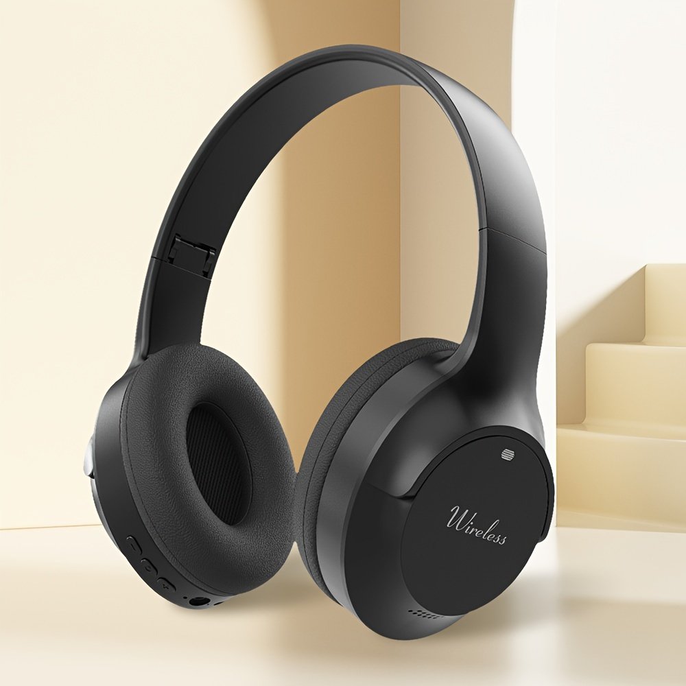 Casque Bluetooth URIZONS - Noirs sans fil pliable avec Micro , Carte memoire , USB type C