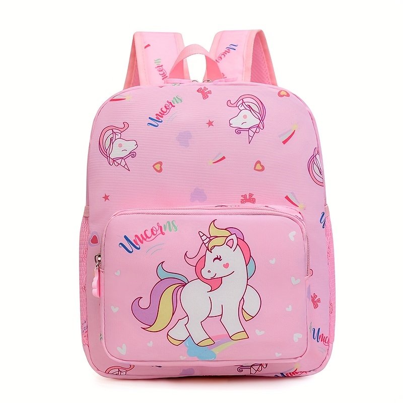 Sac à Dos pour la maternelle Design Licorne - Nylon Durable, Léger, Idéal pour Filles à l'École et à l'Extérieur