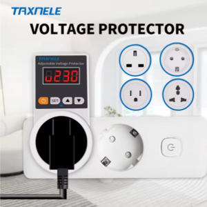 Prise de protection de tension AC 220V, réglable et fixe 16A, prise de protection de tension, sécurité