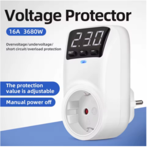 Nouvelle prise de Protection de tension réglable AC 230V 16A, Protection contre les surtensions automatique