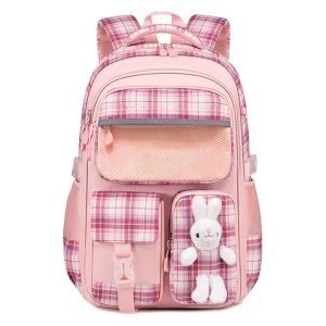 Joli sac à dos avec poupée , grande capacité 42cm, nouveau cartable tendance pour collégiens et lycéens