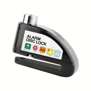 Verrou de disque d'alarme pour vélos et moto - Alliage d'aluminium durable, finition polie, clavier à 4 chiffres, dispositif de sécurité