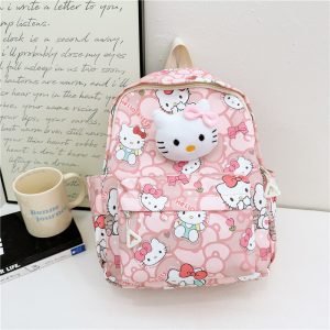 sac à dos Hello kitty - rose pour Filles  , bandoulières rembourrées souples, idéal pour l'école, les voyages et l'utilisation quotidienne