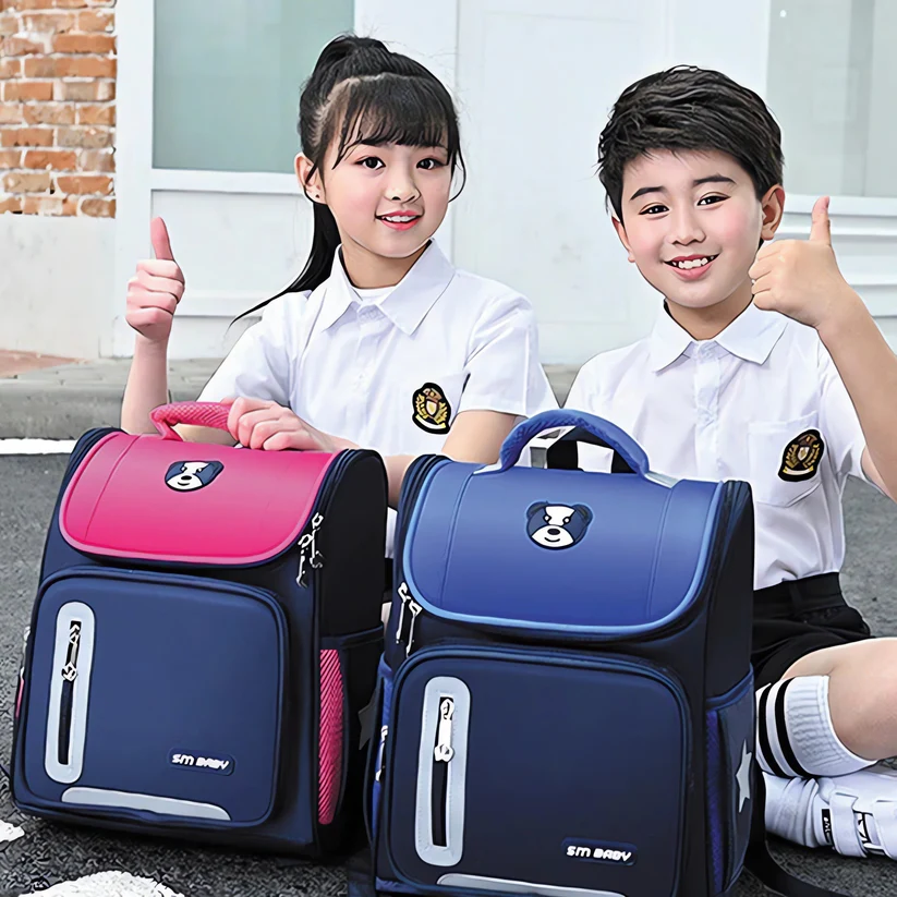 Sac à dos SMBABY pour élèves du primaire filles, grande capacité 42cm , pour l'école et les voyages