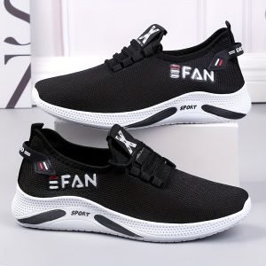 Chaussures de sport pour hommes - Chaussures de course en mesh respirant, semelle souple confortable, style sportif , pour un usage quotidien.