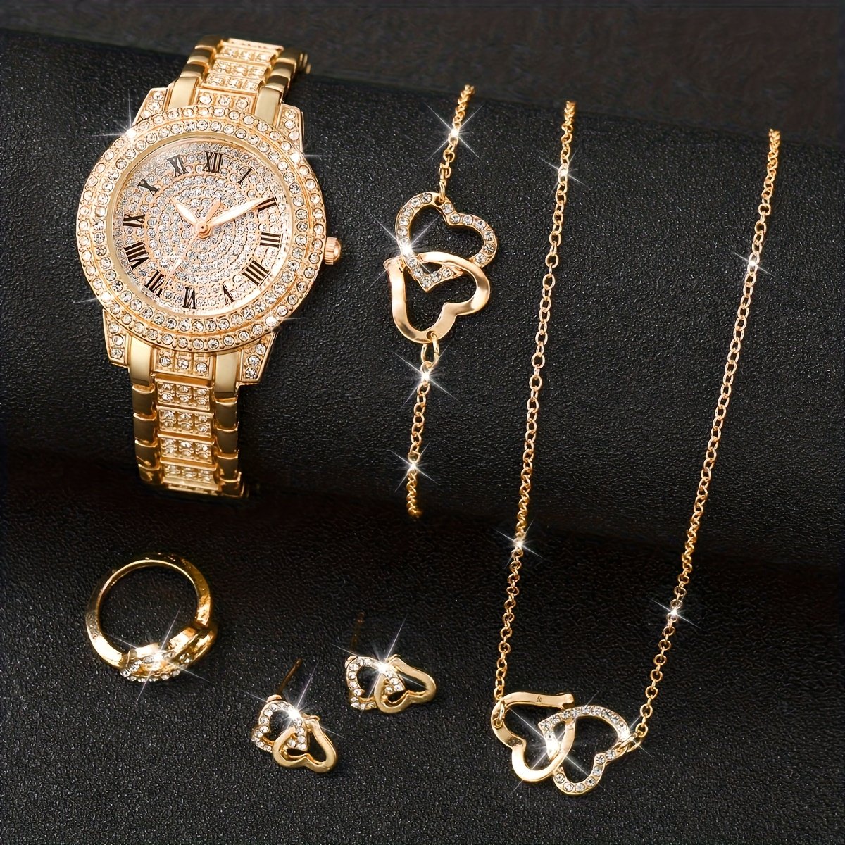 Ensemble Montre Décontractée sans Boite 6 pièces pour Femmes