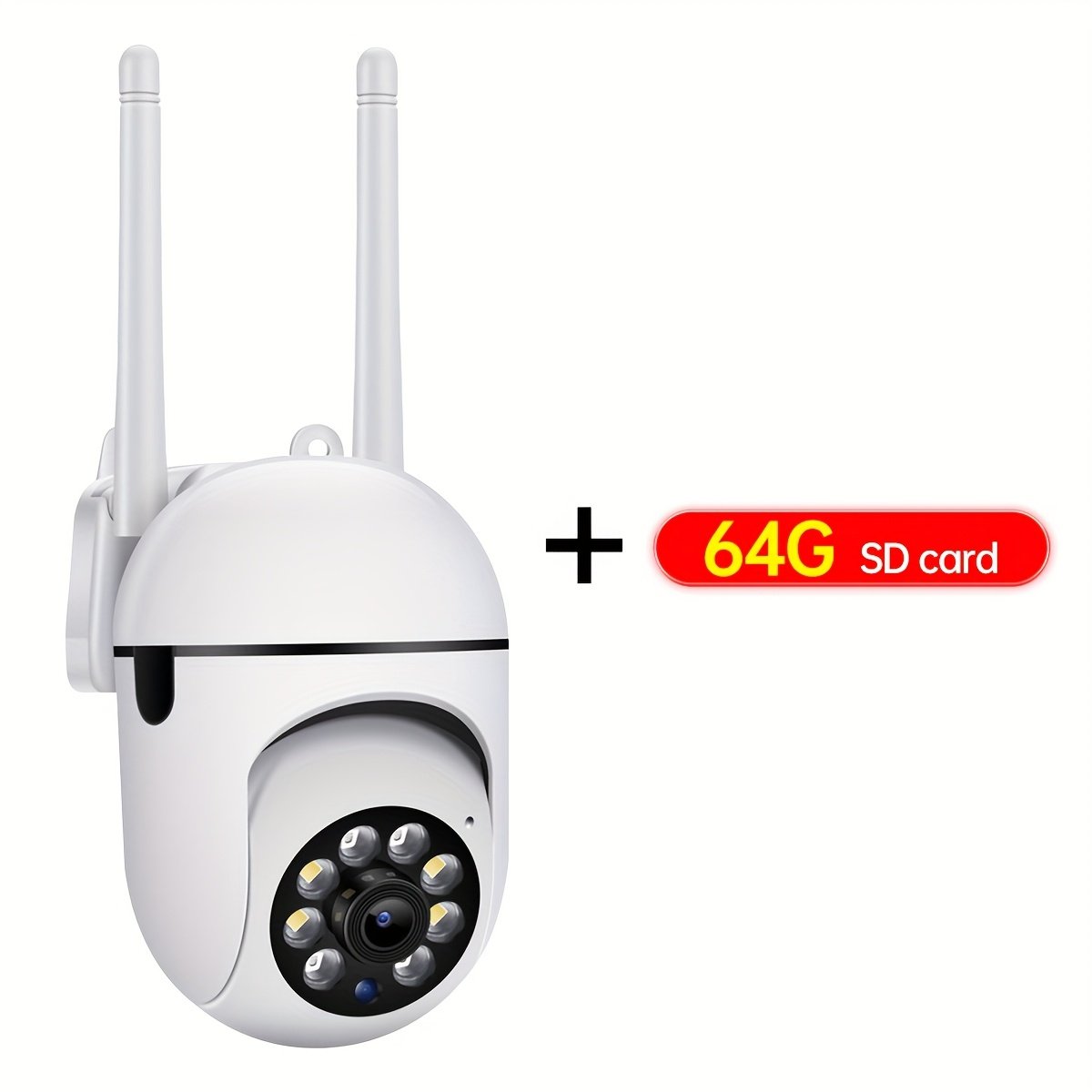 Caméra Marque JOOAN 1080P avec Carte SD 64G de sécurité sans fil, pour la maison intelligente Wi-Fi