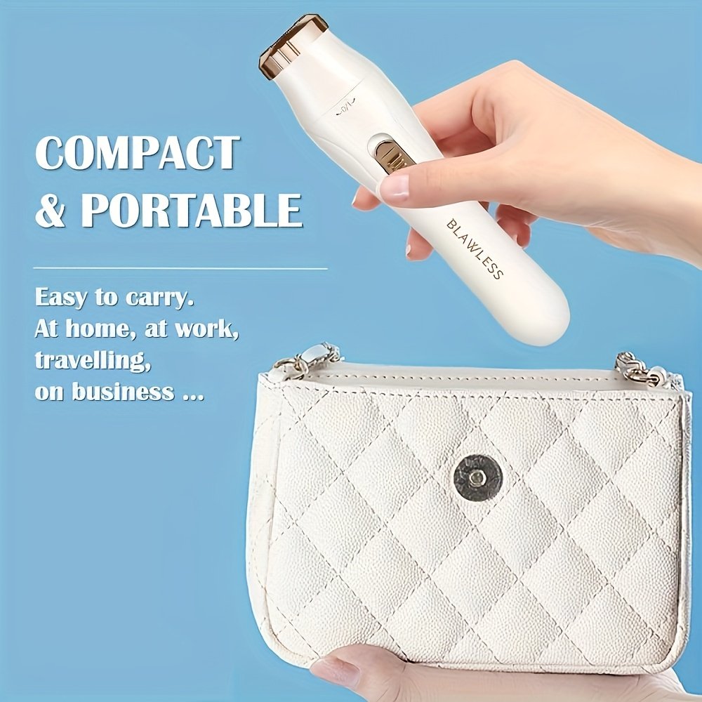 FEIYBA Rasoir Électrique & Tondeuse - Utilisation à Sec/Humide avec Batterie , Multi-Fonctions Epilateur Facile Idéal Cadeau pour Femme