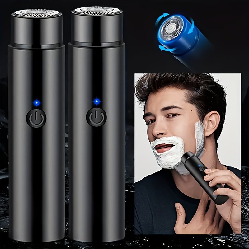 Rasoir Électrique Rotatif FEIYBA pour Hommes - Portable, Moteur Puissant, Charge USB-C, Batterie Longue Durée, Design Élégant