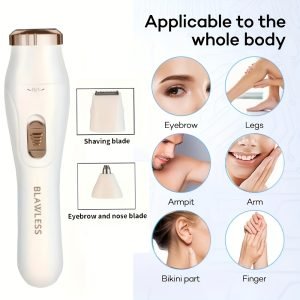 FEIYBA Rasoir Électrique & Tondeuse - Utilisation à Sec/Humide avec Batterie , Multi-Fonctions Epilateur Facile Idéal Cadeau pour Femme