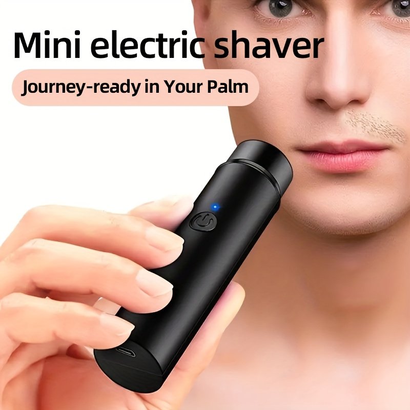 Rasoir Électrique Rotatif FEIYBA pour Hommes - Portable, Moteur Puissant, Charge USB-C, Batterie Longue Durée, Design Élégant