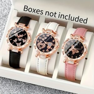 Ensemble de montres pour femmes 3 pièces sans Boite Élégant Beau Mode Cadeau pour les Femmes