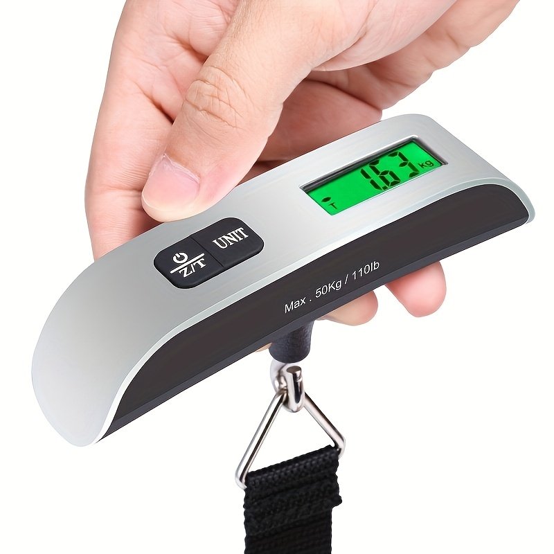 Balance à Main Numérique de 110lb/50kg pour Bagages, Portable, Balance Express avec Affichage LCD, pour le Voyage