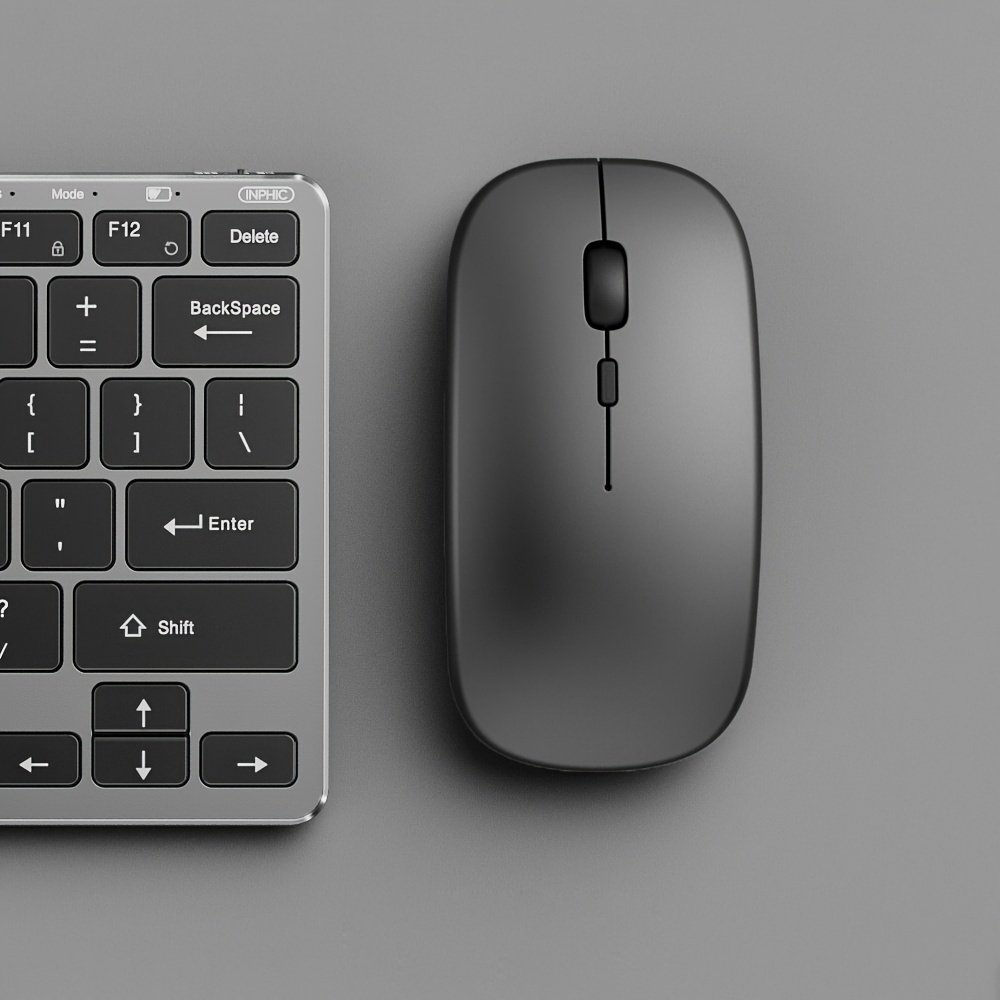 Souris Sans Fil alimenté avec piles , Double Mode 2,4G+BT, Faible Latence, Portable, Idéale Pour Ordinateur Portable/PC, Bureau, Jeux Et Loisirs