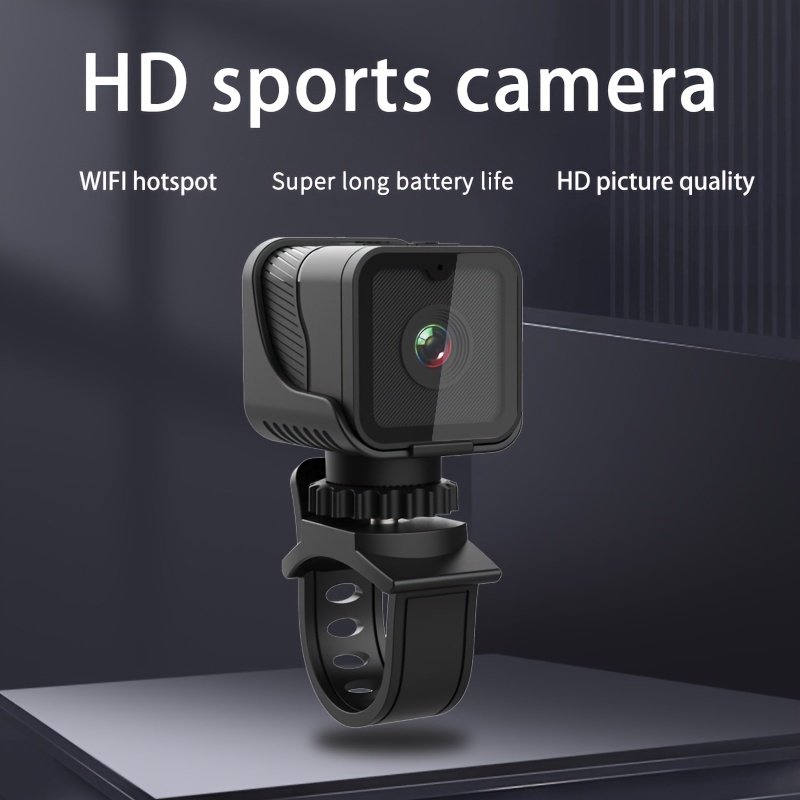 Caméra sans fil HD 1080P avec hotspot WIFI, portable, avec application d'enregistrement, de sports de plein air moto vélo