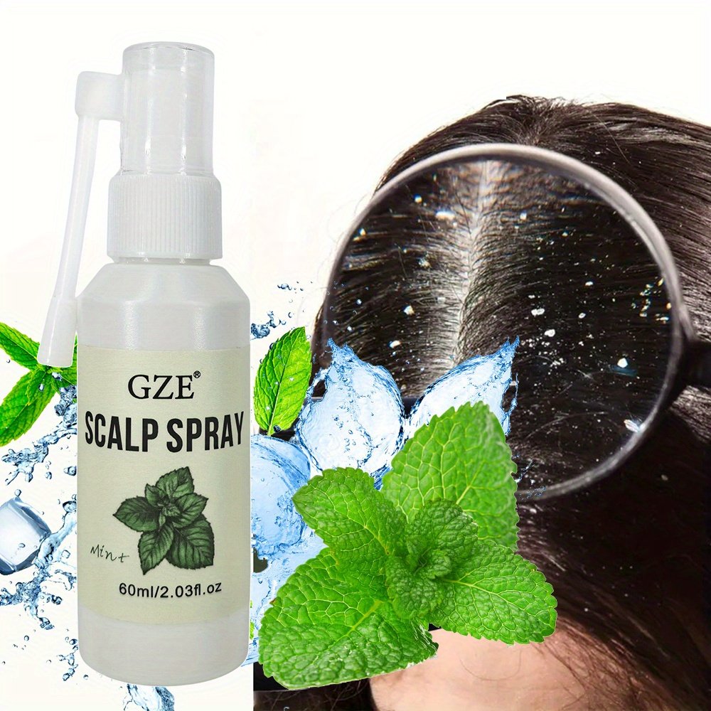 GZE Spray capillaire - Après-shampoing sans rinçage Élimine les pellicules et enlève les joues pour la peau, hommes et femmes