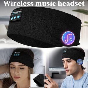 Écouteurs Sans Fil Anti-Bruit, Pliables pour Dormir avec Microphone, Design Ultra-Mince , Idéal pour Bureau/Voyage/Jeu/Dortoir