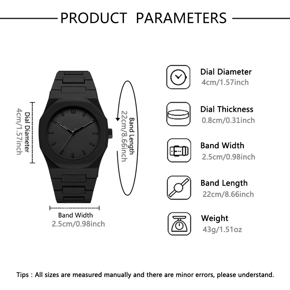Ensemble de deux montres sans boite - Montres à quartz minimalistes et modernes , parfaites pour une tenue décontractée et formelle