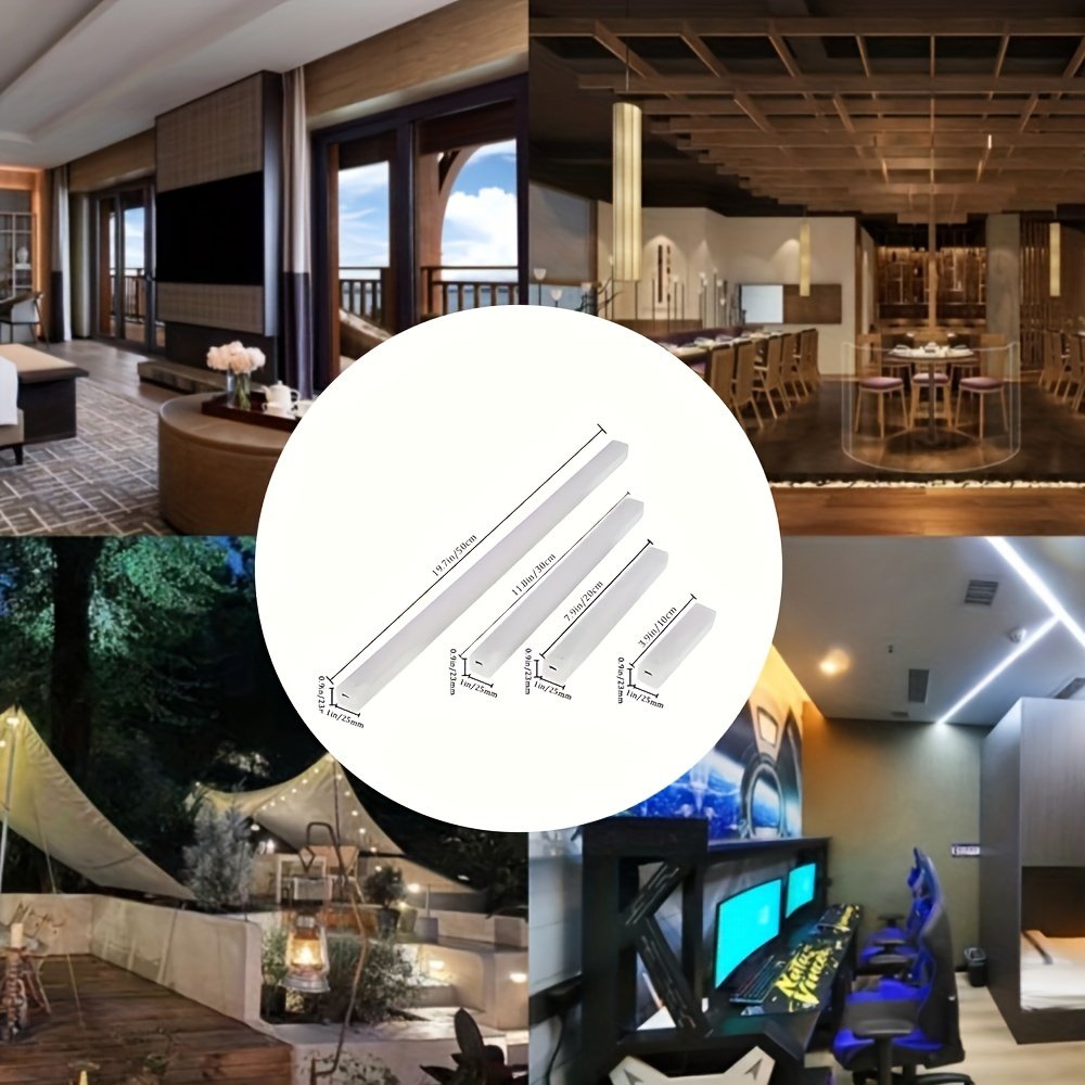 Veilleuse LED Rechargeable par USB avec Capteur de Mouvement - Allumage Automatique Sans Fil pour maison - Blanc