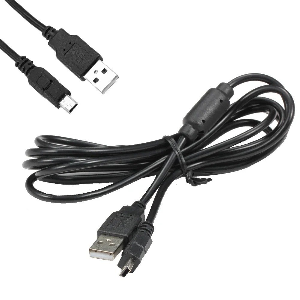 Câble de charge USB pour Playstation 3 Sony PS3, ligne de fil de charge avec anneau magnétique, 1.8m
