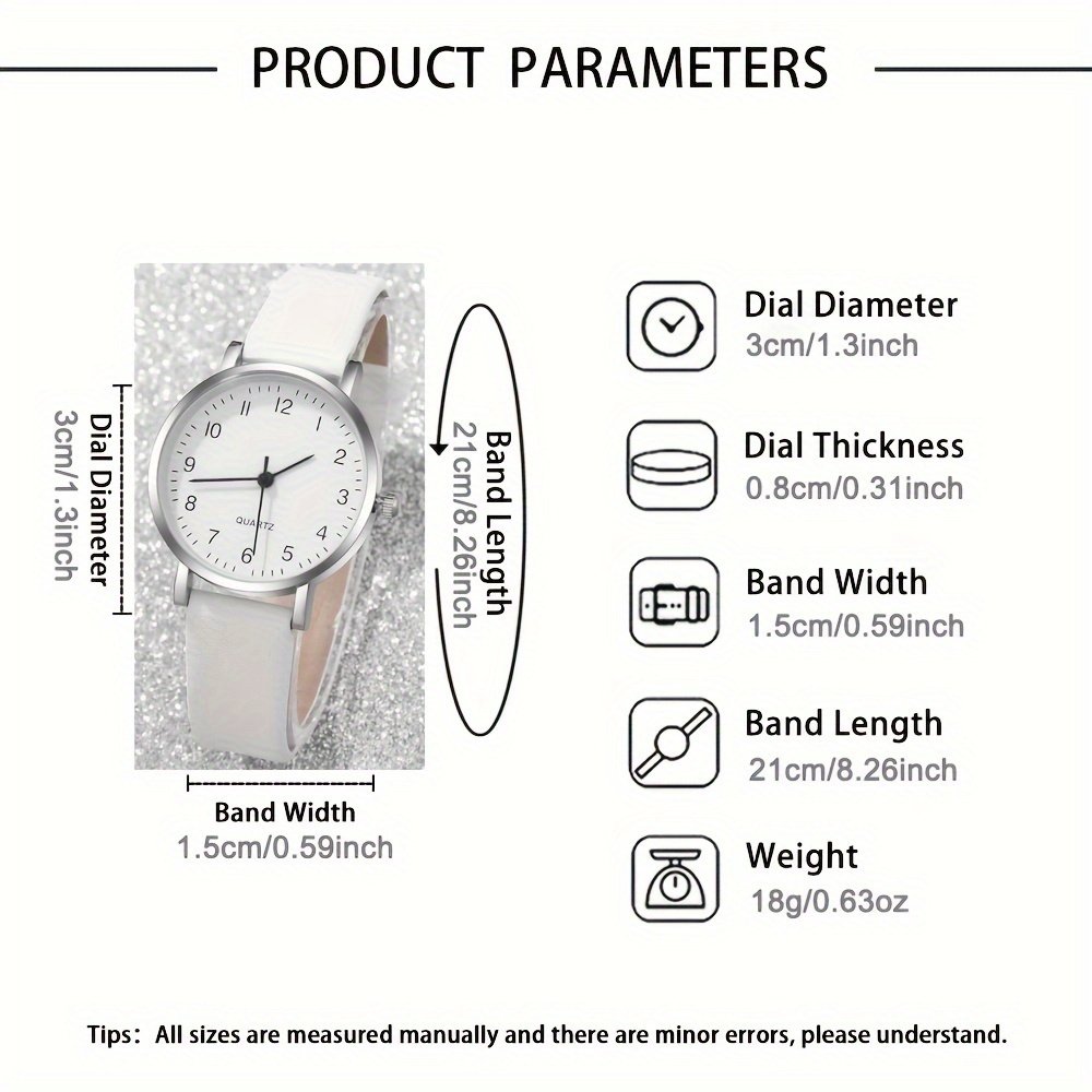 Ensemble de 6 pièces décontractée avec ensemble de bijoux de strass en forme de cœur, parfait comme cadeau