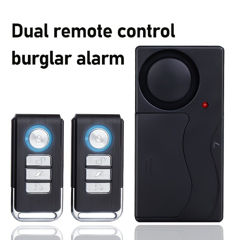 YNF 110Db Alarme Anti-Vol à Vibration : Réglage de Sensibilité à 10 Niveaux, Télécommande Sans Fil | Compatible avec Voiture,Vélo, Moto