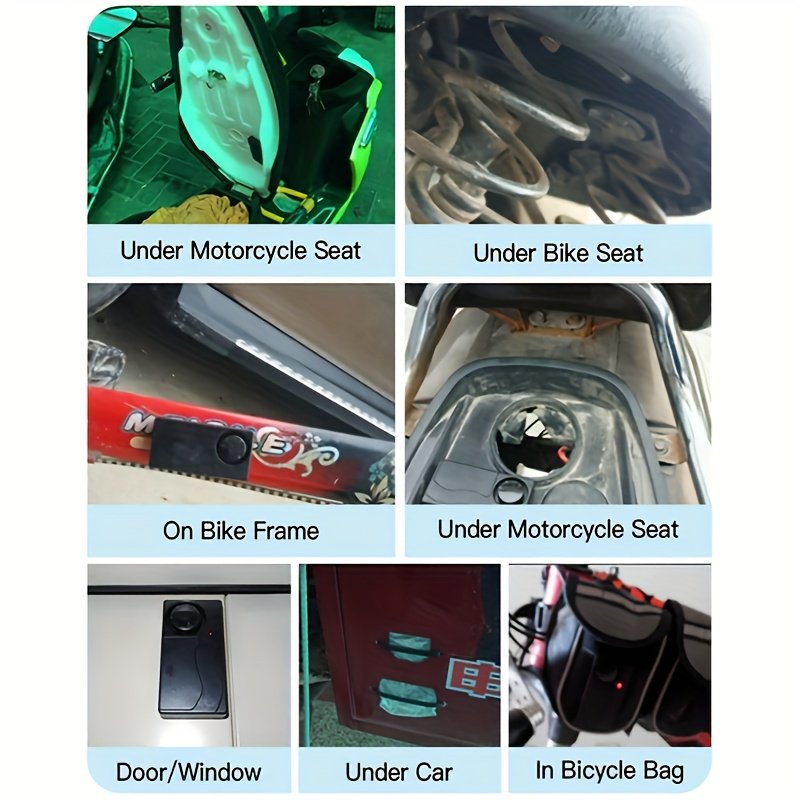 YNF 110Db Alarme Anti-Vol à Vibration : Réglage de Sensibilité à 10 Niveaux, Télécommande Sans Fil | Compatible avec Voiture,Vélo, Moto