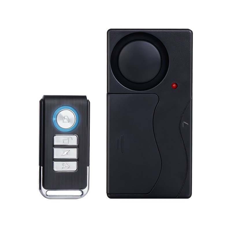YNF 110Db Alarme Anti-Vol à Vibration : Réglage de Sensibilité à 10 Niveaux, Télécommande Sans Fil | Compatible avec Voiture,Vélo, Moto