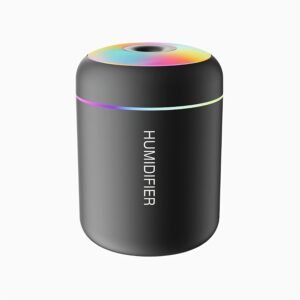 Mini Humidificateur Silencieux, Style Lumière d'Ambiance, Portable à Fort Débit de Brume, le Bureau, la Voiture